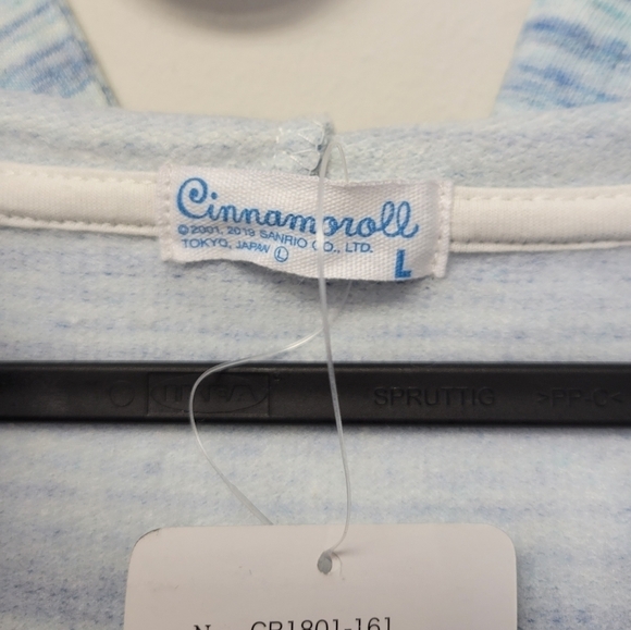 Sanrio Cinnamoroll Hooded Jacket Blue Stripe L - Picture 6 of 9
